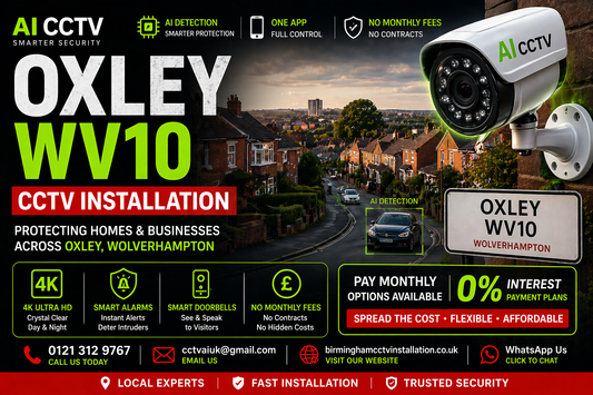 CCTV Installation Oxley WV10 | Pay Monthly
